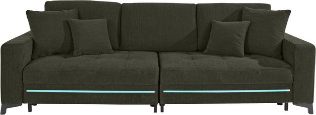INOSIGN Big-Sofa "Inanna", wahlweise mit Bettfunktion und Bettkasten und RGB-Beleuchtung, auch in Aqua Clean-Bezug