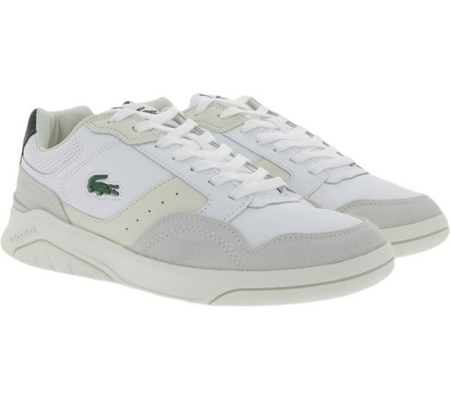Lacoste "LACOSTE Herren Echtleder-Schuhe sportliche Sneaker Game Advance Luxe 0121 Turnschuhe Weiß" Sneaker