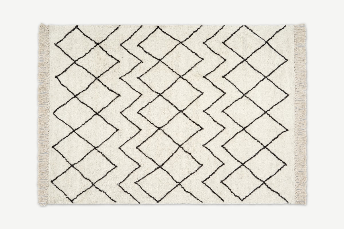 Masali Teppich (160 x 230 cm), Cremeweiss - MADE.com