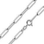 Materia Silberkette "Damen Silber Ankerkette weit Chain-Design 3mm K138", 925 Sterling Silber