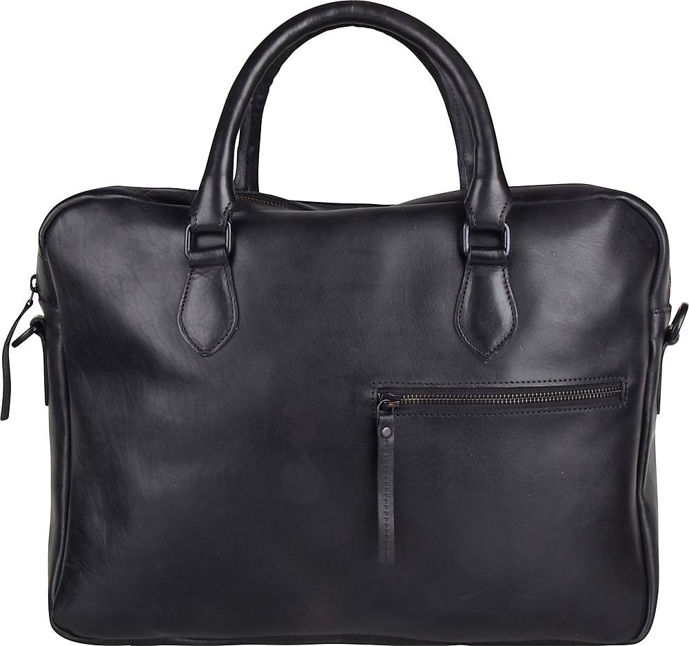 PRESLY & SUN, Notebooktasche Detroit Mit Seitlicher Fronttasche in schwarz, Businesstaschen für Herren