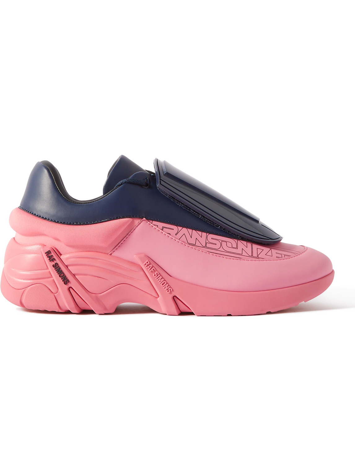 Raf Simons - Antei Shell and PVC-Trimmed Leather Sneakers - Men - Pink - EU 41