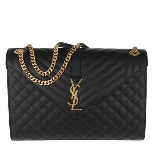 Saint Laurent Crossbody Bags - YSL Monogram Envelope Chain Shoulder Bag - in black - für Damen
