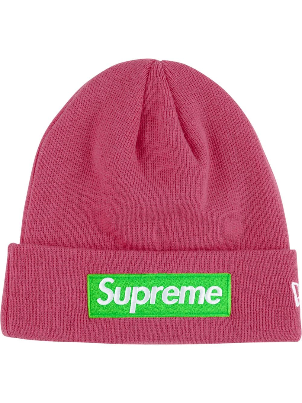 Supreme Gerippte Mütze mit Logo - Rot