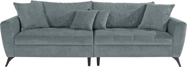 andas Big-Sofa "Lörby Luxus", Belastbarkeit bis 140kg pro Sitzplatz, auch mit Aqua clean-Bezug, feine Steppung im Sitzbereich, lose Kissen