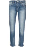 AG Jeans Boyfriend-Jeans mit hohem Bund - Blau