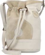 Cowboysbag, Yinyang Beuteltasche Leder 14 Cm in weiß, Umhängetaschen für Damen