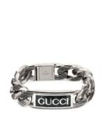 Gucci Armband mit Logo-Schild - Silber