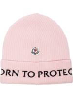 Moncler Born to Protect Beanie - Rosa