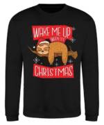 Quattro Formatee Sweatshirt "Wake Me Up When It's Christmas Pullover Sweatshirt" (1-tlg)