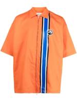 AMBUSH Gestreiftes Hemd mit Reißverschluss - Orange