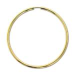 GoldDream Paar Creolen "GoldDream Damen Creolen Ohrring 60mm" (Creolen), Damen Creolen Ohrring aus 333 Gelbgold - 8 Karat, Farbe: goldfarben