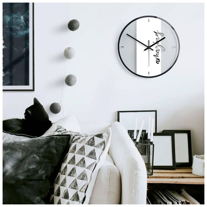 K&l Wall Art - lautlose 30cm Große Wanduhr Wohnzimmer Uhr Wandbild Amazing minimalistisch