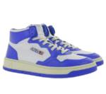 AUTRY "AUTRY Mid Cut Herren Sneaker Echtleder Turn-Schuhe in Two-Tone AUMM WB15 Retro-Sneaker Blau/Weiß" Sneaker