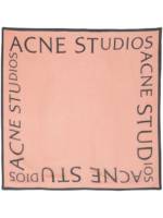 Acne Studios Schal mit Logo-Print - Rosa