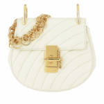Chloé Crossbody Bags - Drew Bijou Mini Leather - in white - für Damen