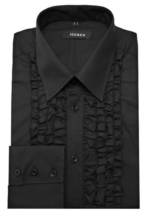 Huber Hemden Langarmhemd "HU-0091" Rüschen im Vorderteil, Regular / Comfort Fit-bequeme weite Form