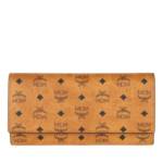 MCM Portemonnaie - M Veritas Flap Wallet/Tri Fold Large - in cognac - für Damen