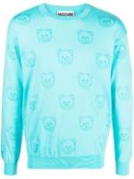 Moschino Pullover mit Teddy-Print - Blau