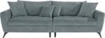 andas Big-Sofa "Lörby", auch mit Aqua clean-Bezug, feine Steppung im Sitzbereich, lose Kissen