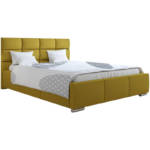Bett mit Lattenrost 200x200 cm Fancy - Gelb - Gelb - Graingold