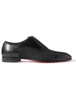 Christian Louboutin - Greggo Leather and Canvas Oxford Shoes - Men - Black - EU 41