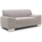 DOMO collection Sofa 3er Couch 3-Sitzer Polstergarnitur Almada Hellgrau 199 x 83 x 75 cm