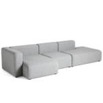 HAY - Mags Sofa 3-Sitzer, Kombination 4 / Armlehne links, grau (Hallingdal 130) (EU)