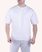 Megaman Jeans T-Shirt "Herren T-Shirt Oversize Sommer Shirt Megaman Long-Tee Basic Shirt Premium TS5011 M Weiß"