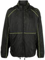 Moose Knuckles Jacke mit neonfarbenen Streifen - Schwarz