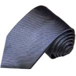 Paul Malone Krawatte "Herren Seidenkrawatte Schlips modern gestreift 100% Seide" Schmal (6cm), blau 519