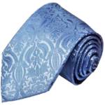 Paul Malone Krawatte "Herren Seidenkrawatte Schlips modern uni paisley floral 100% Seide" Schmal (6cm), blau 818