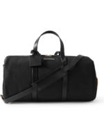 Polo Ralph Lauren - Leather-Trimmed Canvas Weekend Bag - Men - Black
