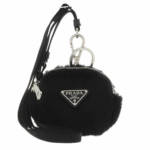 Prada Schlüsselanhänger - Mini Zipped Pouch - in black - für Damen