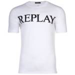 Replay T-Shirt "Herren T-Shirt - 1/2-Arm, Rundhals, Logo,"