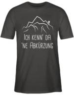 Shirtracer T-Shirt "Ich kenn' da 'ne Abkürzung - weiß - Hobby Outfit - Herren Premium T-Shirt" tshirt herren l - wandert-shirt - für bergsteiger - wander shirt