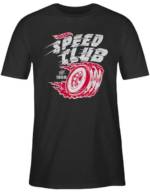 Shirtracer T-Shirt "Speed Club - weiß/rot - Hot Wheels Herren - Herren Premium T-Shirt" tshirt herren mit motiv