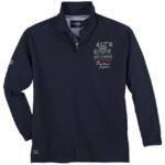 redfield Langarm-Poloshirt "Große Größen Herren Redfield Langarm-Poloshirt maritim navy"