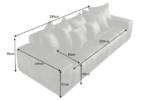 riess-ambiente Big-Sofa "ELEGANCIA 285cm moosgrün", 1 Teile, Wohnzimmer · Couch · Microvelours · XXL
