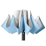 Amorxia Taschenregenschirm Kompakter Faltbarer Regenschirm sturmfest für Herren und Damen
