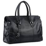 BACCINI Reisetasche LUCA, Weekender echt Leder Reisetasche groß XL - Reisegepäck auch als Handgepäck aus stabilem Leder - Sporttasche, Freizeittasche mit Umhängegurt - Ledertasche Herren Damen schwarz