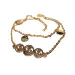 BUNGSA Armband Bettelarmband Anker gold aus Edelstahl Damen (1 Armband, 1-tlg), Bracelet Armschmuck