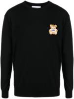 Moschino Pullover mit Teddy-Patch - Schwarz