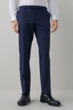 Next Anzughose Karierter Anzug mit Motion Flex: Slim Fit Hose (1-tlg)