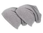 shenky Jerseymütze Doppelpack grau Herren Mütze (Damen Beanie, Beanie-Mütze) elastisch, beanie-mütze, Kopftuch, Haube