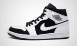 Air Jordan 1 Mid (weiß / schwarz) Sneaker