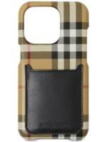 Burberry iPhone 14 Pro-Hülle mit Check - Nude