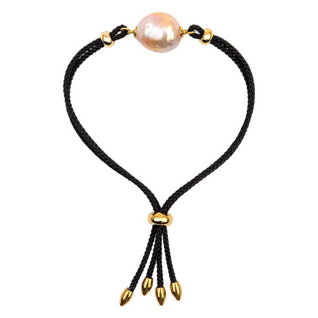 Célia von Barchewitz Perlenarmband "SUNRISE" Armband Damen mit Semi-Barock-Perle, natürlich gewachsene Zuchtperle in barocker Form, Größe verstellbar