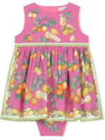 Dolce & Gabbana Kids Set aus Kleid und Windelhöschen mit Zitrus-Print - Rosa