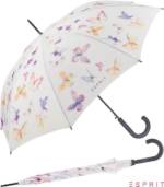 Esprit Langregenschirm Damen-Regenschirm Long - Butterfly Dance, groß-stabil